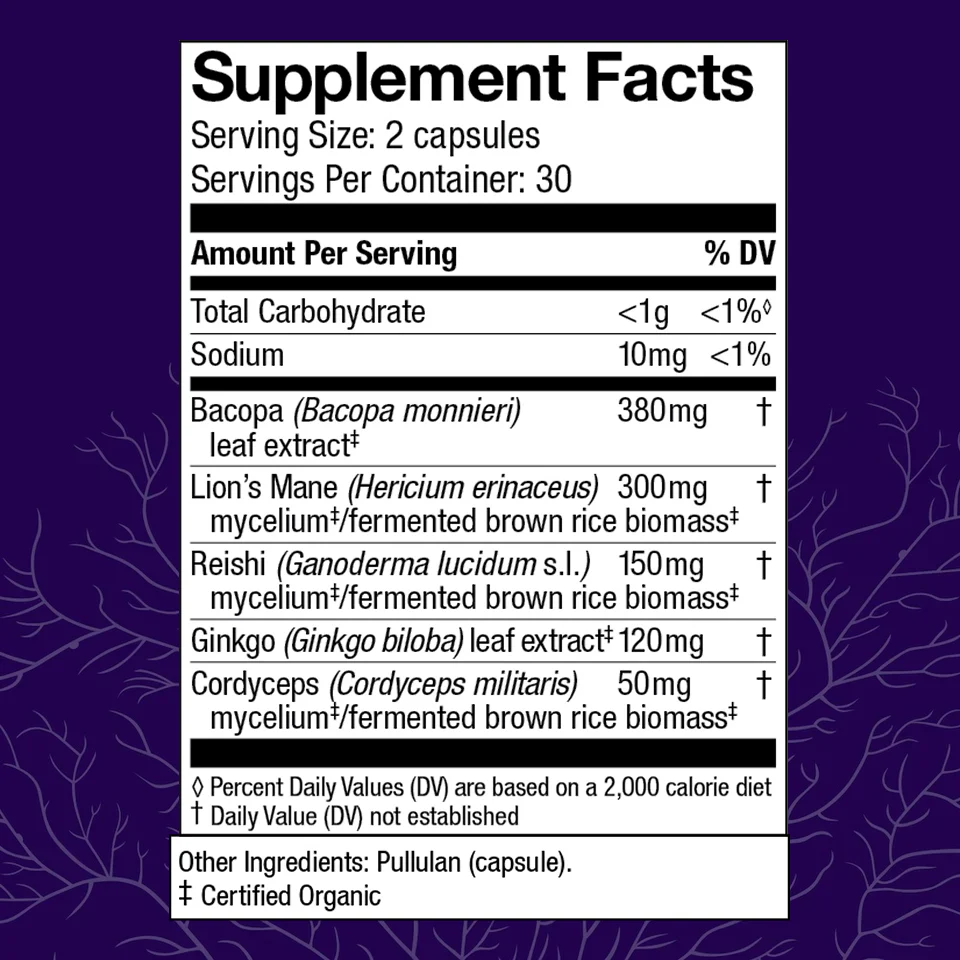 MycoBotanicals® Brain* Capsules - Image 3