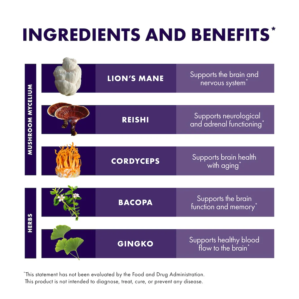 MycoBotanicals® Brain* Capsules - Image 5